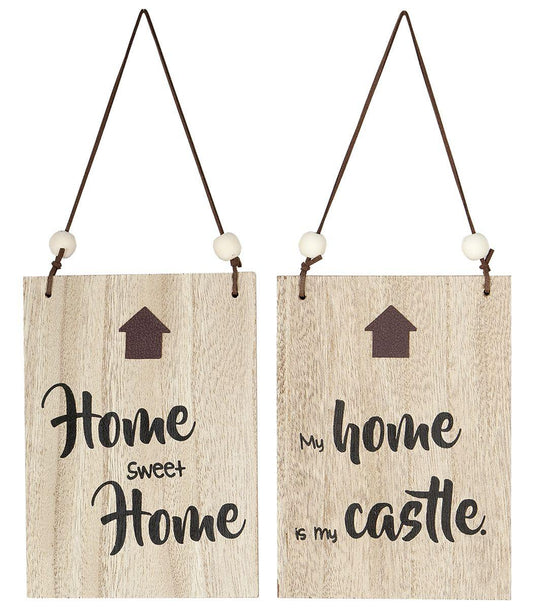 Mdf Schild Home 18x13 cm