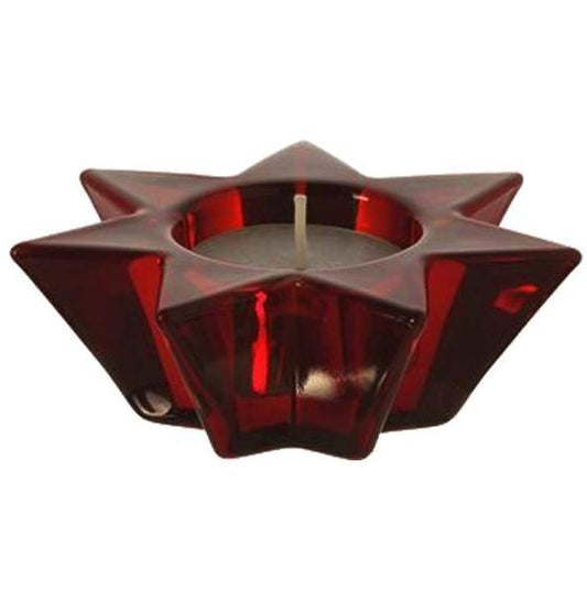 Tischlicht Star rot 10 cm